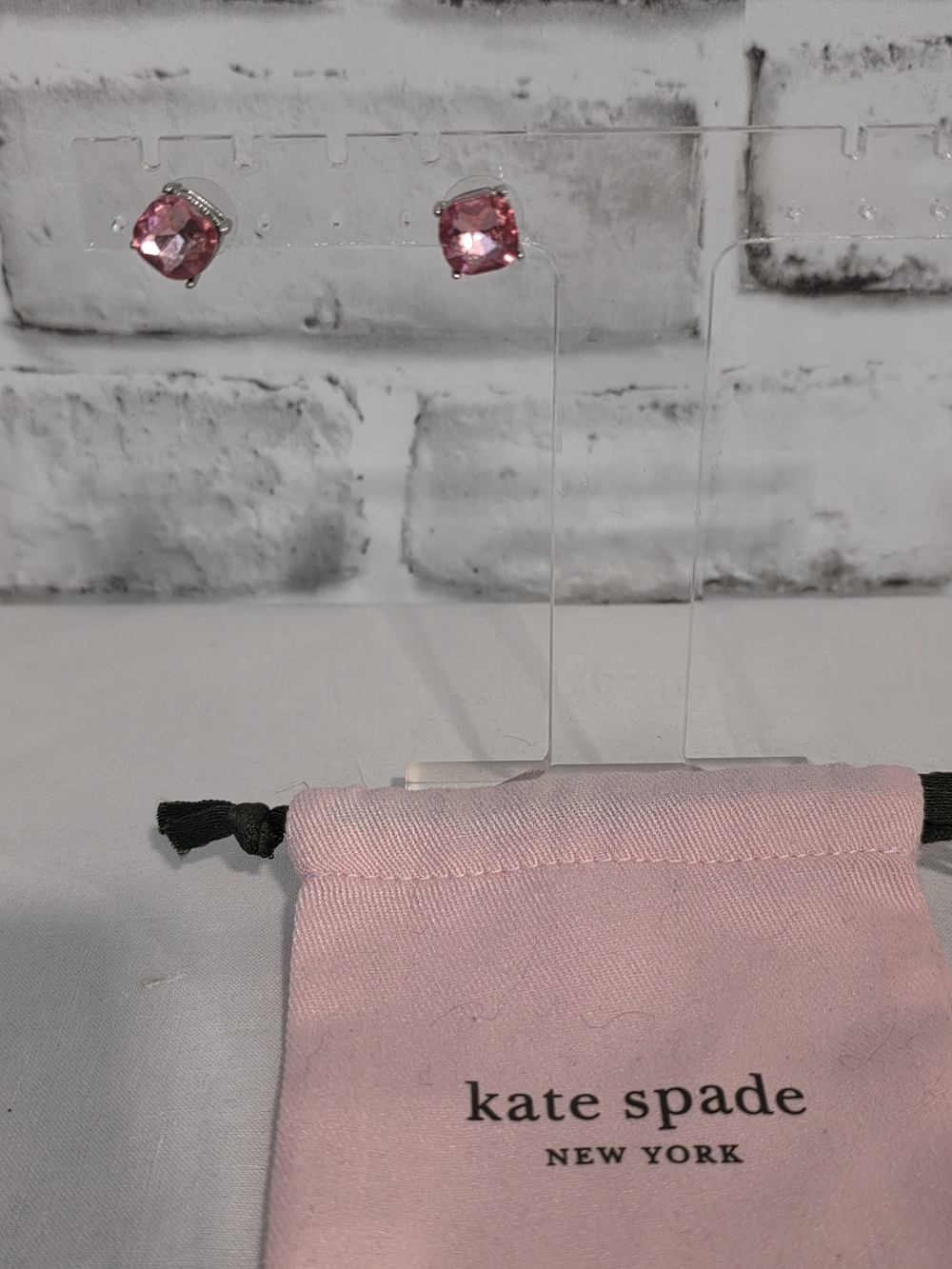 Kate Spade Pink Crystal Stud Earrings